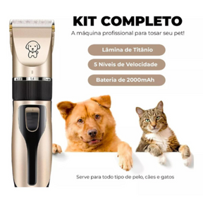 PetClip Pro – Máquina de Tosa Recarregável para Cães